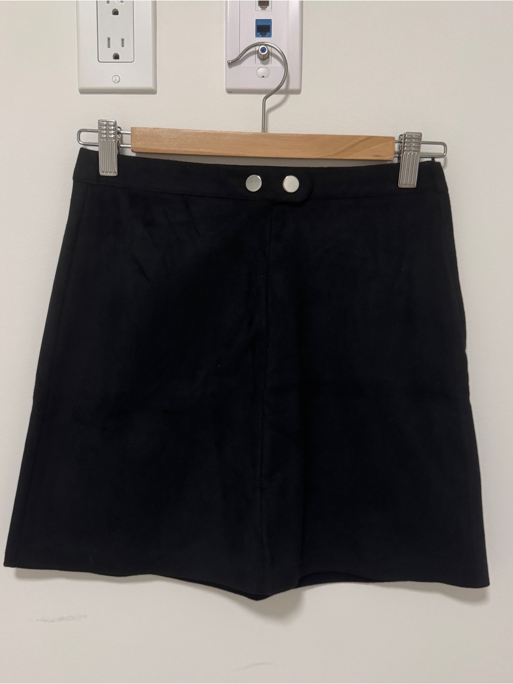 Primark Black Suede Mini Skirt